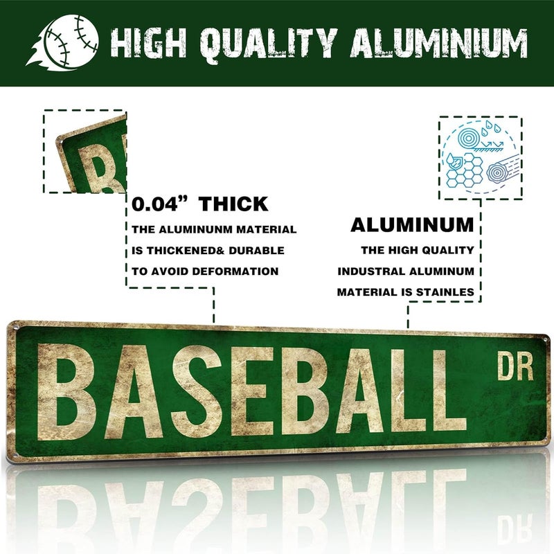 Rasonus Baseball Gifts for Boys 8-12 Accessories Room Decor Cool Stuff Sports Bedroom Posters Baseball Gear Wall Art Teen Boys Birthday Christmas Party Decorations - Image 3